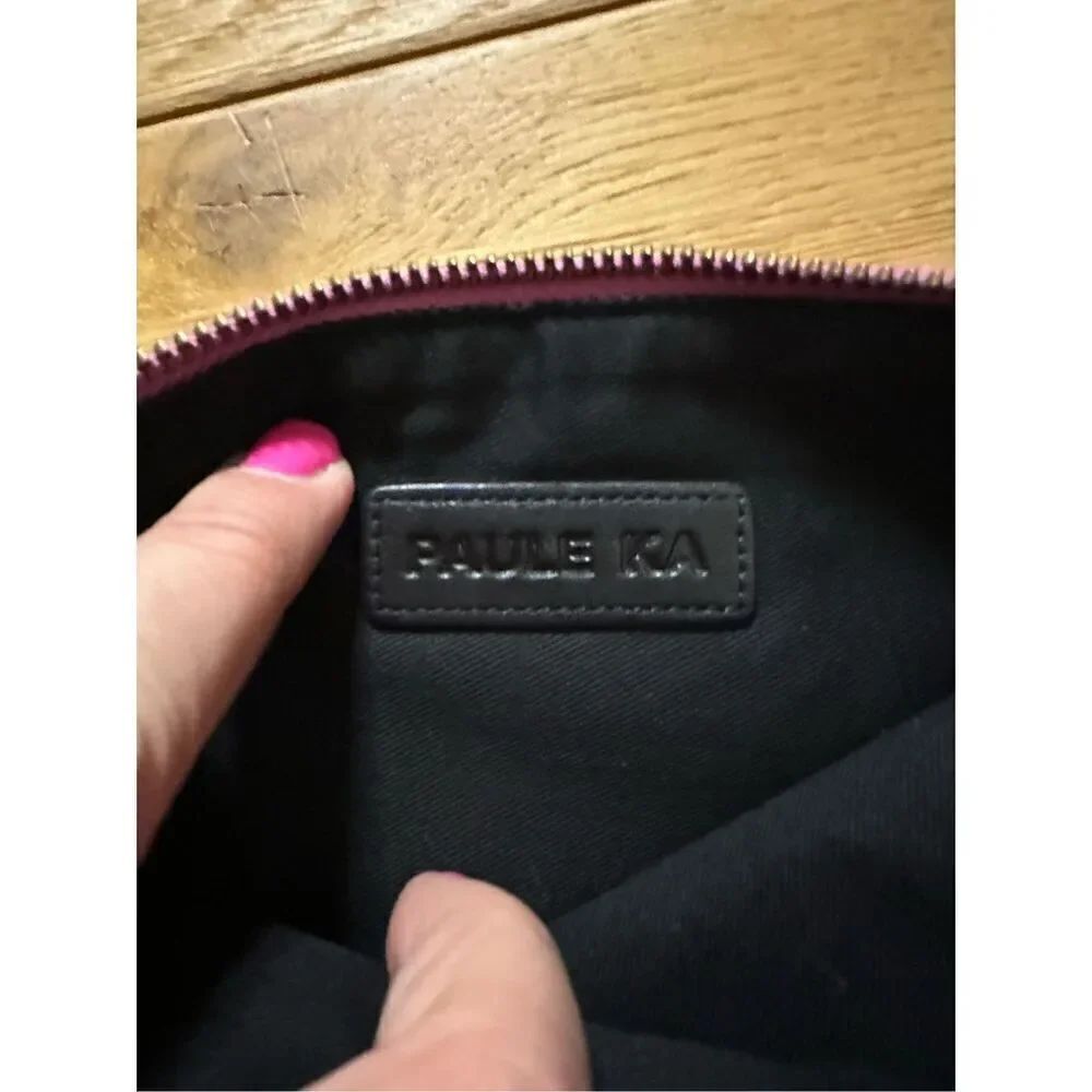 Paule Ka purple pink animal hair clutch - Picture 8 of 8